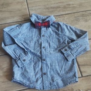 Cat and Jack Bowtie button down